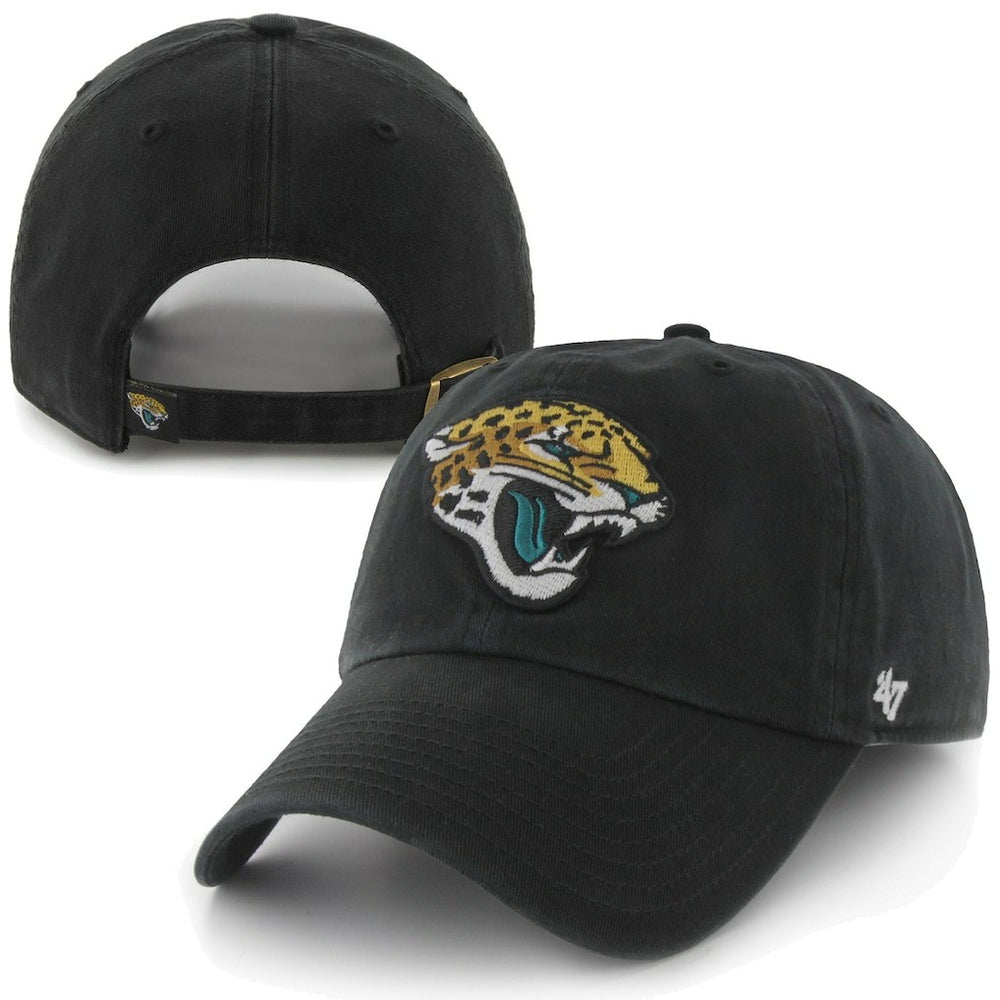 47 Brand Jacksonville Jaguars New Logo Clean-Up Adjustable Slouch Hat - Black Hats