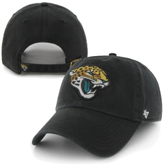 47 Brand Jacksonville Jaguars New Logo Clean-Up Adjustable Slouch Hat - Black Hats