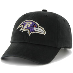 47 Brand Baltimore Ravens Clean Up Adjustable Hat - Black Hats