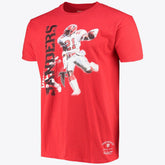 Atlanta Falcons Stencil Font Player Tee Deion Sanders - Mens