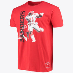 Atlanta Falcons Stencil Font Player Tee Deion Sanders - Mens