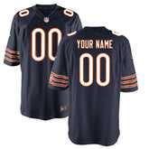 Chicago Bears Youth Custom Game Jersey - Navy Jerseys