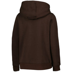 Cleveland Browns Youth Team Logo Pullover Hoodie - Brown Hoodies