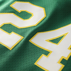 Rickey Henderson Athletics Mitchell & Ness Authentic Batting Practice Jersey - Green Jerseys