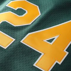 Rickey Henderson Athletics Mitchell & Ness Authentic Batting Practice Jersey - Green Jerseys