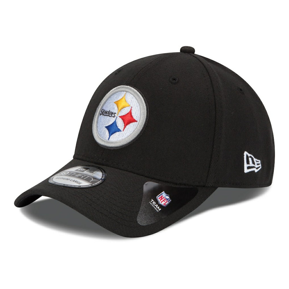 Pittsburgh Steelers New Era 39THIRTY Team Classic Flex Hat - Black Hats