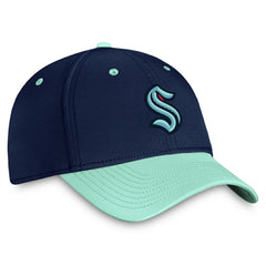Seattle Kraken Fanatics Authentic Pro Rink Two-Tone Flex Hat – Deep Sea Blue/Light Blue | US 200000486
