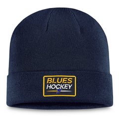 St. Louis Blues Fanatics Authentic Pro Cuffed Knit Hat – Navy | US 200000506