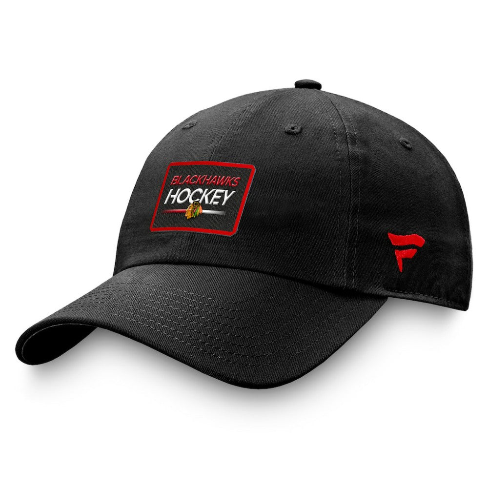 Chicago Blackhawks Fanatics Authentic Pro Prime Adjustable Hat – Black | US 200000521