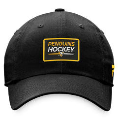 Pittsburgh Penguins Fanatics Women's Authentic Pro Rink Adjustable Hat - Black | US 200000715