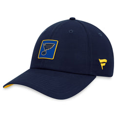 St. Louis Blues Fanatics Authentic Pro Rink Adjustable Hat - Navy | US 200000722