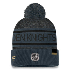 Vegas Golden Knights Fanatics Authentic Pro Cuffed Knit Hat with Pom - Gray | US 200000794