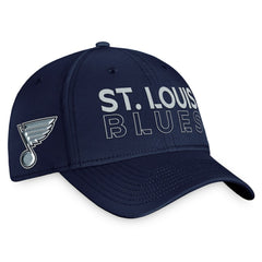 St. Louis Blues Fanatics Authentic Pro Road Flex Hat – Navy | US 200000860