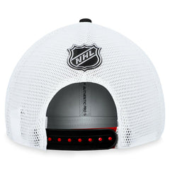 Chicago Blackhawks Fanatics Authentic Pro Rink Trucker Adjustable Hat - Red | US 200000896