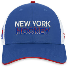 New York Rangers Fanatics Authentic Pro Rink Trucker Adjustable Hat - Blue | US 200000926
