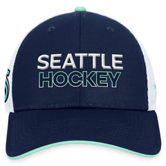 Seattle Kraken Fanatics Authentic Pro Rink Trucker Adjustable Hat - Deep Sea Blue | US 200000937
