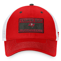 Tampa Bay Buccaneers Fundamentals Trucker Adjustable Hat - Red/White Hats