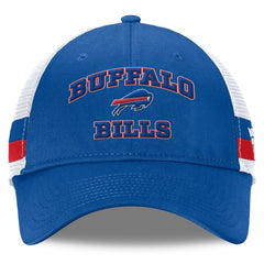 Buffalo Bills Fundamentals Side Stripe Trucker Adjustable Hat - Royal/White Hats