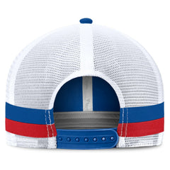 Buffalo Bills Fundamentals Side Stripe Trucker Adjustable Hat - Royal/White Hats