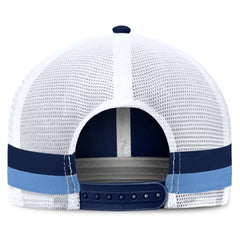 Tennessee Titans Fundamentals Side Stripe Trucker Adjustable Hat - Navy/White Hats