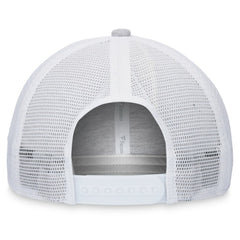 Boston Red Sox Fanatics Logo Trucker Adjustable Hat - Heather Gray/White Hats