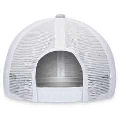 Washington Nationals Fanatics Logo Trucker Adjustable Hat - Heather Gray/White Hats