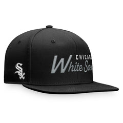 Chicago White Sox Fanatics Script Snapback Hat - Black Hats