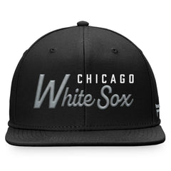 Chicago White Sox Fanatics Script Snapback Hat - Black Hats