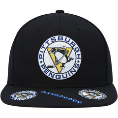 Pittsburgh Penguins Mitchell & Ness Vintage Hat Trick Snapback Hat - Black | US 200002178
