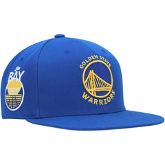 Golden State Warriors Side Core 2.0 Snapback Hat Royal - Mitchell & Ness