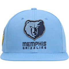 Memphis Grizzlies Side Core 2.0 Snapback Hat Light Blue - Mitchell & Ness