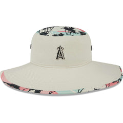Los Angeles Angels New Era Retro Beachin' Bucket Hat - Natural Hats
