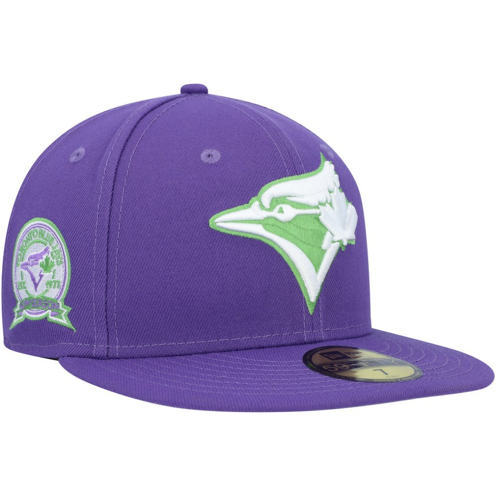 Toronto Blue Jays New Era Lime Side Patch 59FIFTY Fitted Hat - Purple Hats