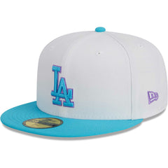 Los Angeles Dodgers New Era Vice 59FIFTY Fitted Hat - White Hats