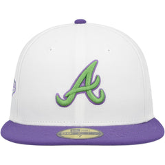 Atlanta Braves New Era Side Patch 59FIFTY Fitted Hat - White Hats