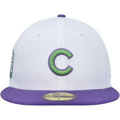 Chicago Cubs New Era Side Patch 59FIFTY Fitted Hat - White Hats