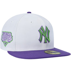 New York Yankees New Era Side Patch 59FIFTY Fitted Hat - White Hats