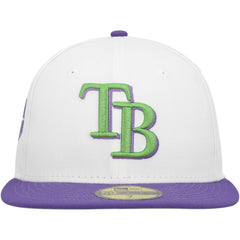 Tampa Bay Rays New Era Side Patch 59FIFTY Fitted Hat - White Hats