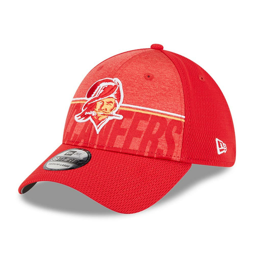 Tampa Bay Buccaneers New Era 2023 NFL Training Camp Throwback 39THIRTY Flex Hat - Red Hats