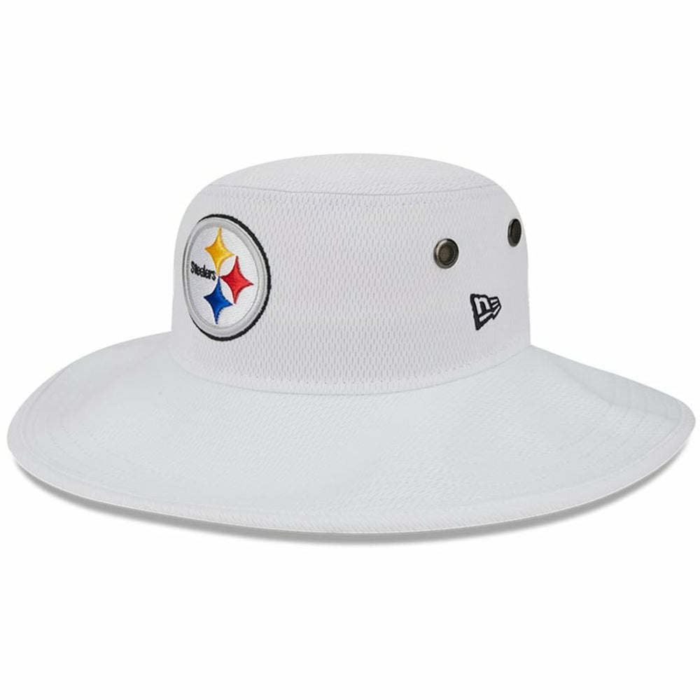 Pittsburgh Steelers New Era 2023 NFL Training Camp Panama Bucket Hat - White Hats