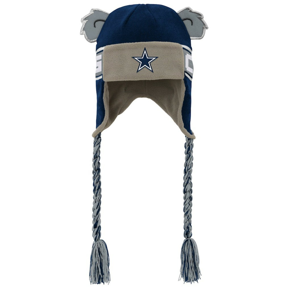 Dallas Cowboys Youth Wordmark Ears Trooper Knit Hat - Navy Hats