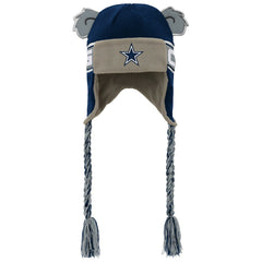 Dallas Cowboys Youth Wordmark Ears Trooper Knit Hat - Navy Hats
