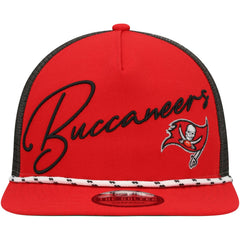 Tampa Bay Buccaneers New Era Script Logo Golfer 9FIFTY Snapback Hat - Red Hats
