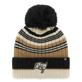 Tampa Bay Buccaneers '47 Women's Barista Cuffed Knit Hat with Pom - Natural Hats