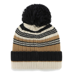 Tampa Bay Buccaneers '47 Women's Barista Cuffed Knit Hat with Pom - Natural Hats