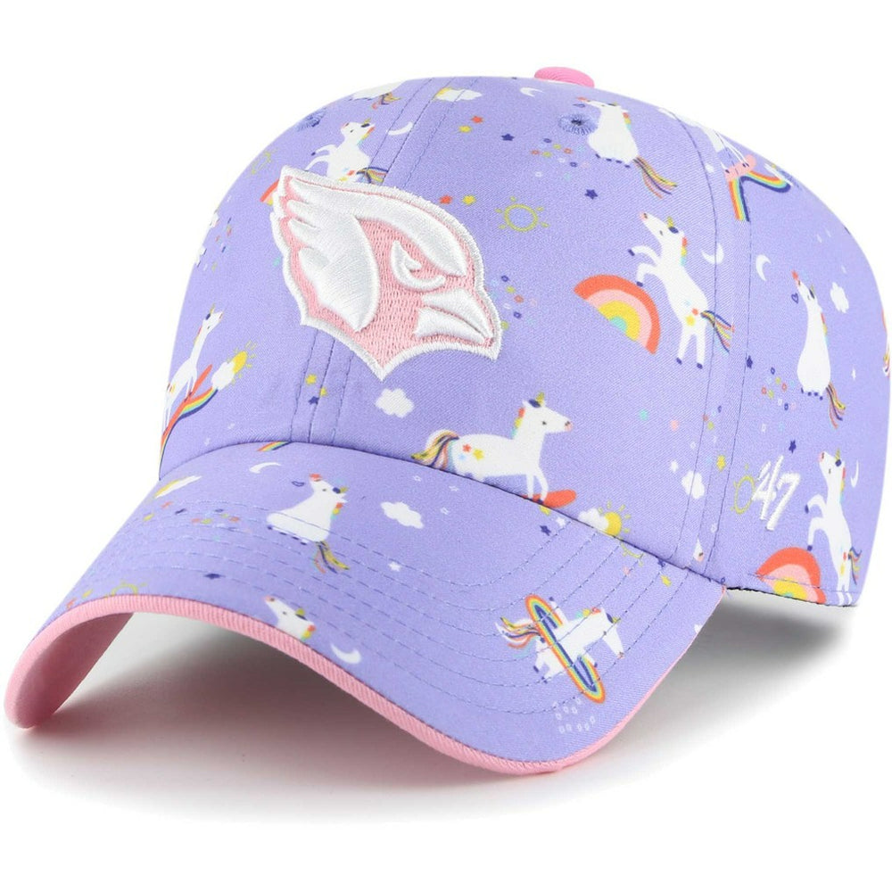 Arizona Cardinals '47 Girls Preschool Unicorn Clean Up Adjustable Hat - Lavender Hats