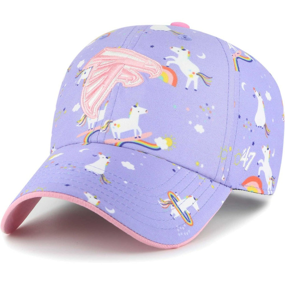 Atlanta Falcons '47 Girls Preschool Unicorn Clean Up Adjustable Hat - Lavender Hats