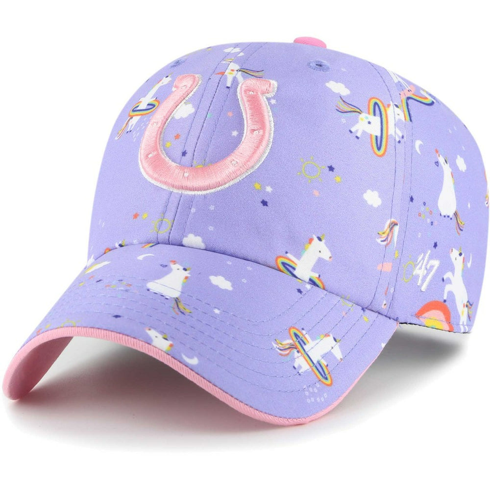 Indianapolis Colts '47 Girls Preschool Unicorn Clean Up Adjustable Hat - Lavender Hats
