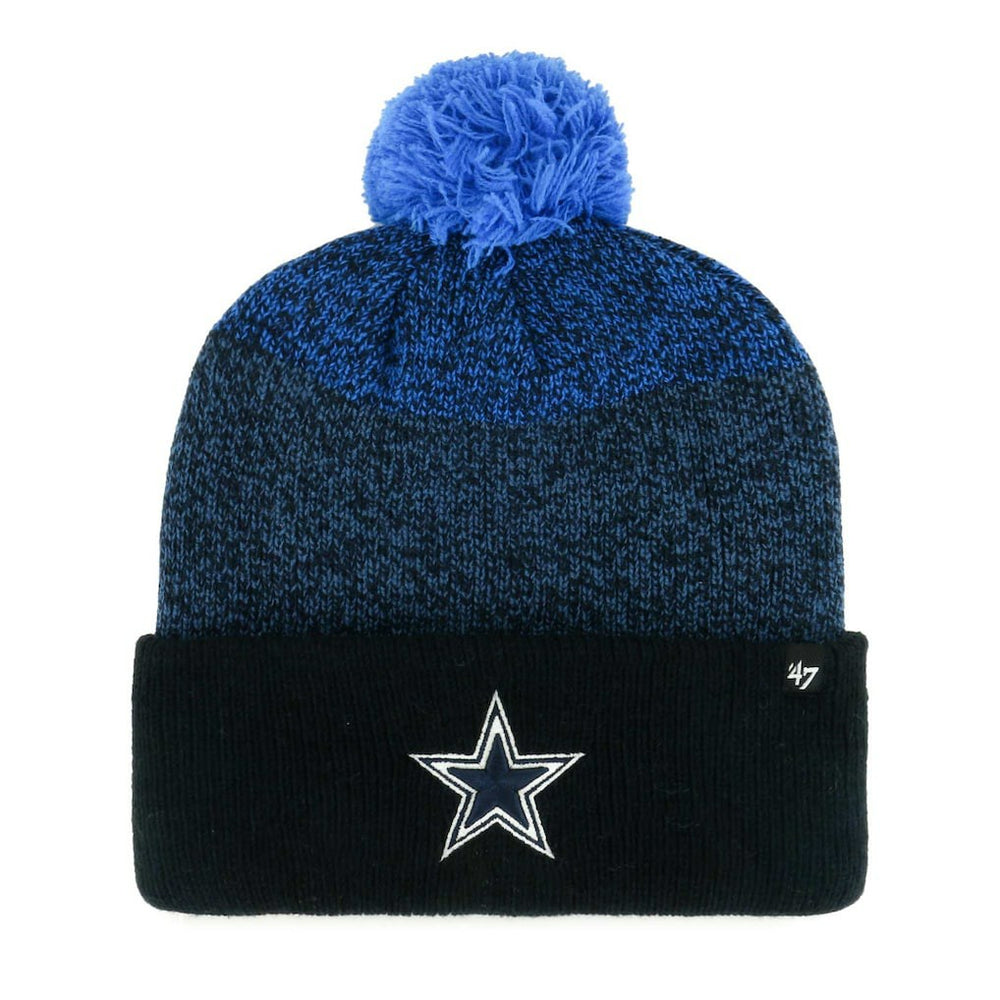 Dallas Cowboys '47 Dark Freeze Cuffed Knit Hat with Pom - Navy Hats