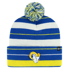 Los Angeles Rams '47 Powerline Cuffed Knit Hat with Pom - Royal Hats